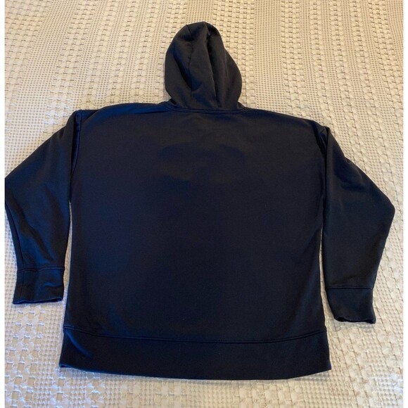 Under Armour Cold Gear Hoodie Jacket Sz Large Black Athletic Athleisure Big Logo - Picture 6 of 8